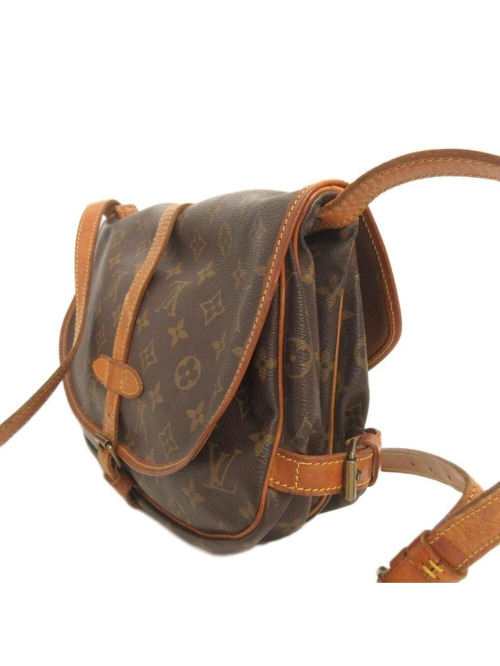 Louis Vuitton Saumur 30 Monogram Shoulder Bag Crossbody Brown - Picture 2 of 9